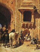 Edwin Lord Weeks Gate of the Fortress at Agra, India oil painting picture wholesale